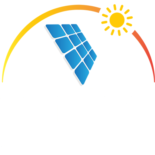 Sunlight Solar logo with white font